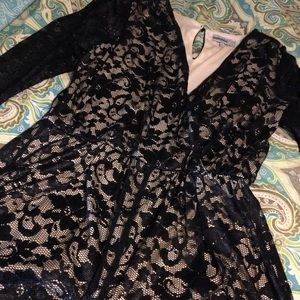 Black Lace Romper